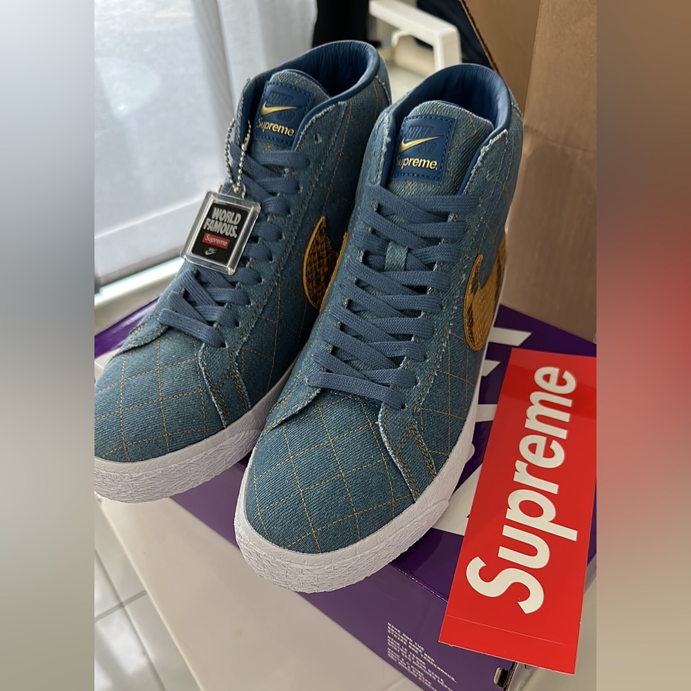 Supreme X Zoom Blazer Mid QS SB ‘Denim’